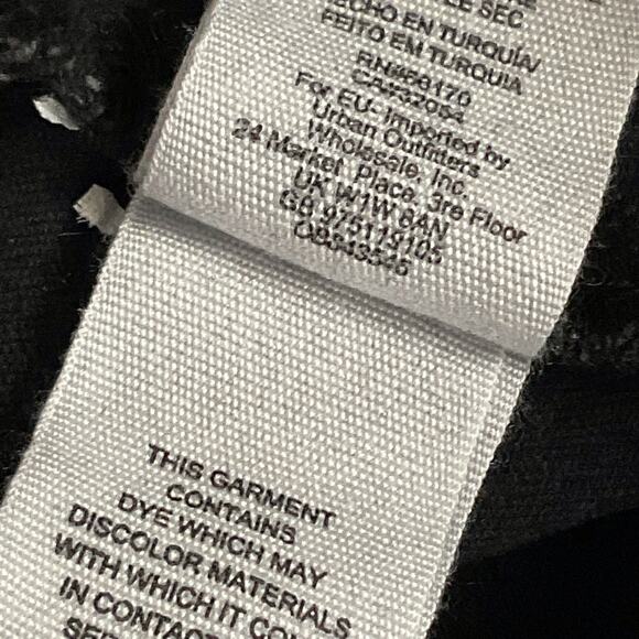 FREE PEOPLE Long Lean Black Subdued Camo High Waist Rise Jeans Skinny 27 Gorp - Picture 10 of 15